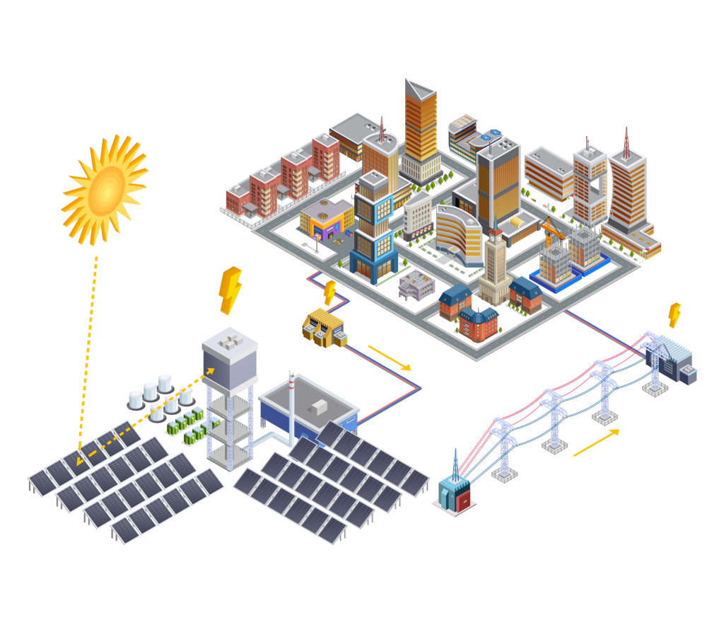 Solar Utility Isometric